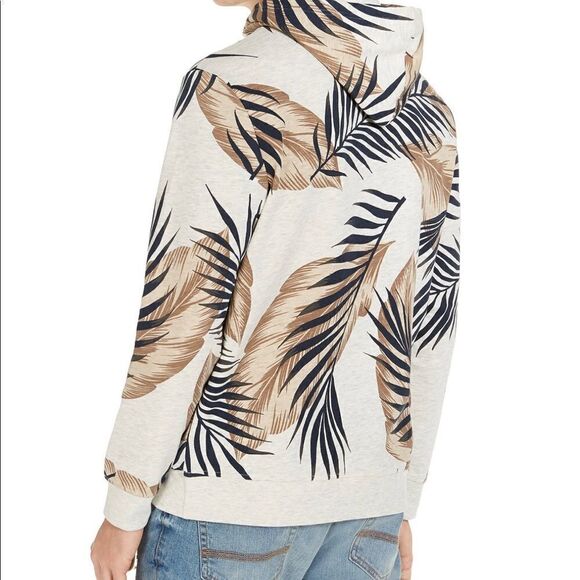 Mens SUN + STONE Leaf Print Hoodie- Size XL - Picture 2 of 15